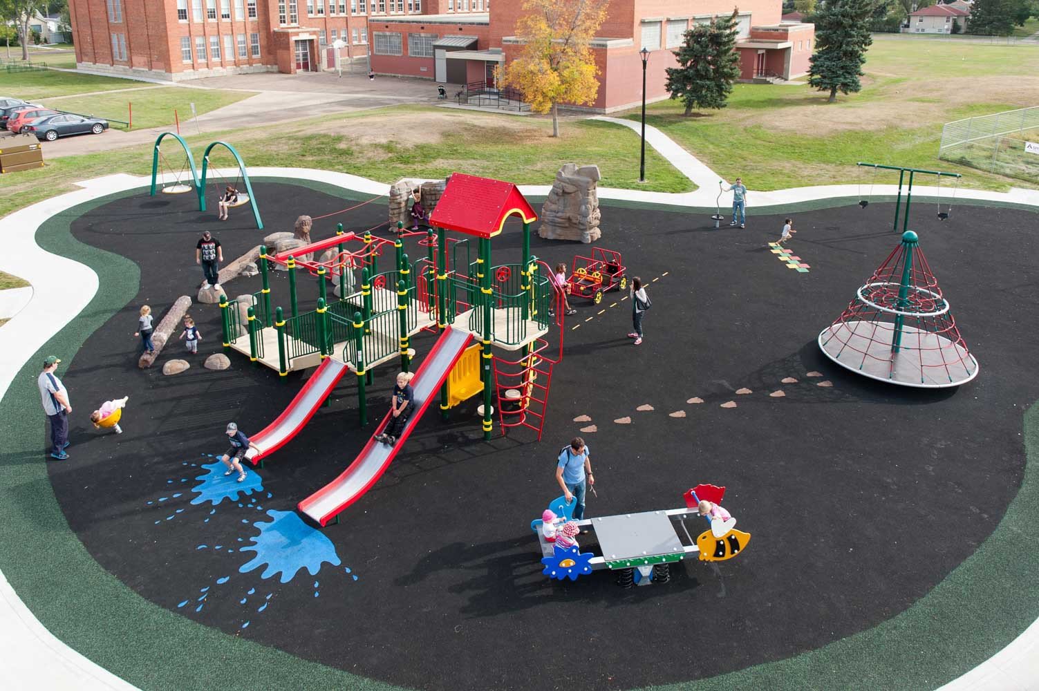 PlayWorks Spruce Avenue Playground in Edmonton, Alberta!
